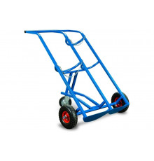 Тележка для баллонов пропан + кислород TOR ТГК-П, 2 баллона, 250 пневмо + 160 поворотное 1023962