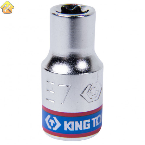 Головка торцевая TORX Е-стандарт 1/4", E7, L = 24 мм KING TONY 237507M