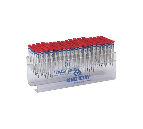 Стенд с прецизионными отвертками, серии 1431, 1432, 1433, 114 предметов KING TONY 31419MR