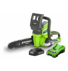 Аккумуляторная цепная пила GreenWorks G24CS25K2 24 В, 2 А*ч 2000007VA