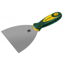 Шпательная лопатка с 2-компонентной ручкой KRAFTOOL профилированное нержав полотно, 125мм 10035-125