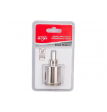 Коронка алмазная в сборе по керамограниту 35 мм Elitech 1820.081600