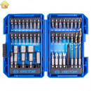 Набор вставок (бит) 1/4", PH, PZ, Hex, Torx, Slotted, Square, сверла, 45 предметов KING TONY 1045MR