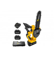 Цепная аккумуляторная пила Kolner 18V UNI-M Standard, BL, шина 25 см (10"),  KCS 18BL-25-2K, цепь 3/8", 1.3 мм, 40 звеньев, 10 м/с, авто-смазка (2x3.0 Ач, зу стац, кейс) 8060100082