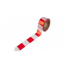 Сигнальная лента ЗУБР цвет красно-белый, 75мм х 200м 12240-75-200