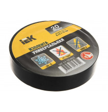 Изолента ПВХ 15мм, 20м, черная IEK ИЭК UIZ-13-10-K02