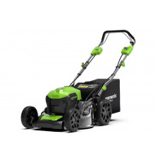 Газонокосилка аккумуляторная GreenWorks 40V, 46см, самоходная, бесщеточная, c 1хАКБ 4 Ач c USB и ЗУ 2506807USB4