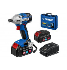 Бесщеточный винтоверт ЗУБР Профессионал 20В, 2 АКБ 4Ач, в кейсе GVB-250-42