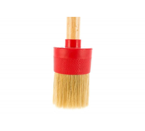 STAYER 55 мм, щетина натуральная, деревянная ручка, кисть малярная круглая 0141-55