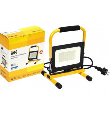 Переносной светодиодный прожектор IEK LED СДО 06-50П, 6500К, IP65, черный LPDO603-050-65-K02