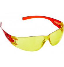 Защитные очки открытого типа ЗУБР желтые, пластиковые дужки 110326_z01
