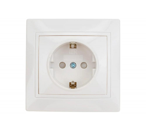 Розетка IEK KVARTA РСш10-3-КРБ - мощная и надежная розетка для одного устройства