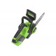 Цепная пила аккумуляторная GreenWorks 24V, 30см, бесщеточная, c 1хАКБ 4 Ач c USB и ЗУ 2007007USB4
