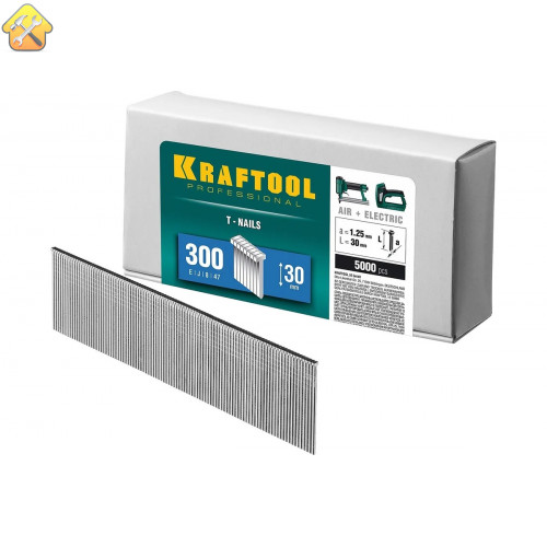 KRAFTOOL гвозди тип 300, 30 мм, гвозди для нейлера 31785-30