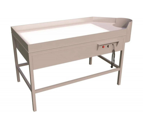 Инспекционный стол с одним сливом и подсветкой Экосети СИНСП1