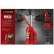 STAYER 50 т, 300-480 мм, домкрат бутылочный гидравлический RED FORCE 43160-50_z01 Professional