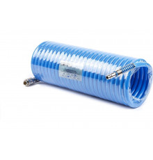 Шланг воздушный полиуретановый, спиральный 8x12 мм, 10 м KraftWell KRW-HC081210