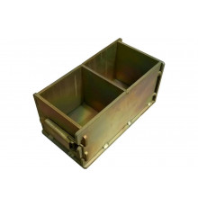 Форма куба Zitrek 100х100х100 мм. двухгнездовая оцинкованная облегченная 2ФК-100 025-0000-1