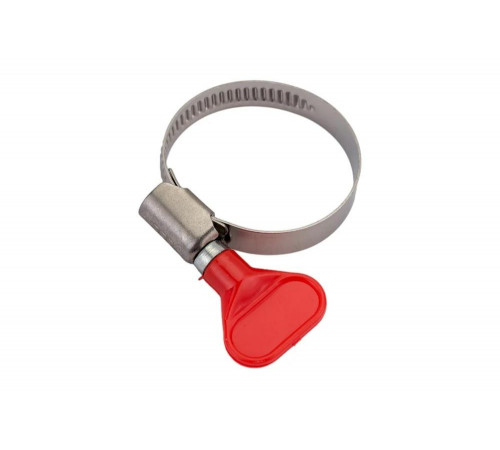 ЗУБР 100 шт., 25-40 мм, накатная лента 9 мм,"Бабочка" хомуты, 37835-25-40-100 Профессионал