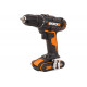 Аккумуляторная дрель-шуруповерт WORX WX108 45Нм, 20В, 2Ач x2, ЗУ 2А, кейс