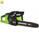 Цепная пила аккумуляторная GreenWorks 40V, 40 см, бесщеточная, до 1.8 КВт, с 1хАКБ 4Ач c USB и ЗУ 2005807USB4