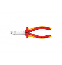 Клещи-стрипперы Knipex VDE для круглых кабелей, 0.75-1.5/2.5 мм², L 165 мм, 1000V, SB KN-1346165SB