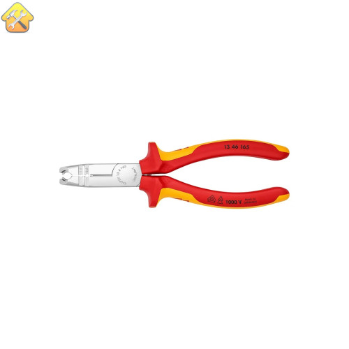 Клещи-стрипперы Knipex VDE для круглых кабелей, 0.75-1.5/2.5 мм², L 165 мм, 1000V, SB KN-1346165SB