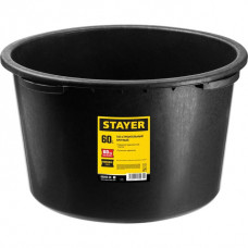 STAYER 60 л, 34x58x56 см, пластмассовый, круглый, таз строительный 06098-60_z01