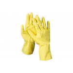 Латексные перчатки DEXX х/б напыление, рифлёные, S 11201-S