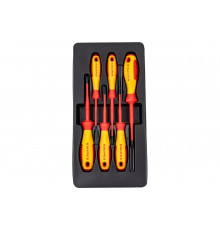 Набор отвёрток KNIPEX VDE, тонкие, 6 предметов, SL2.5/4, PlusMinus PH/S PZ/S 1/2 KN-002012V05