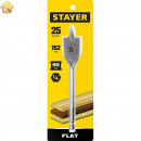 STAYER FLAT 25x152мм, сверло по дереву перовое 2950-25_z01 Master