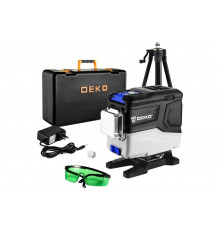 Лазерный самовыравнивающийся профессиональный уровень в кейсе DEKO LL12-HVR SET 2 PREMIUM со штативом 1 м (12 линий) 065-0105-1