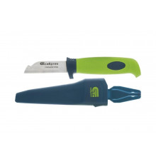 Нож монтажника с чехлом, обрезиненная рукоятка, 190 мм СИБРТЕХ 79012