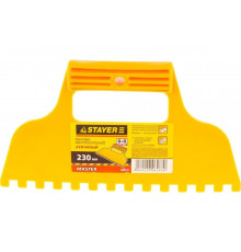 Пластмассовый зубчатый шпатель 8х8мм, 230мм STAYER 1022-8