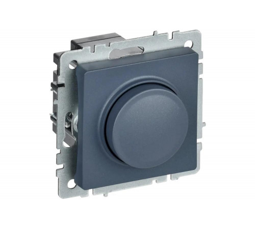 Поворотно-нажимной светорегулятор IEK Brite сс10-1-0-брм 600вт, маренго BR-D20-0600-K35