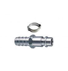 Переходник рапид – ёлочка 10 мм с обжимным кольцом 10-15 мм Elitech 0704.019400