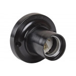 Потолочный карболитовый патрон IEK, Пкб27-04-К21 Е27, черный EPK12-04-02-K01