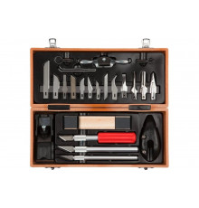 Профессиональные резцы по дереву Зубр Эксперт 23шт. 18377-H23