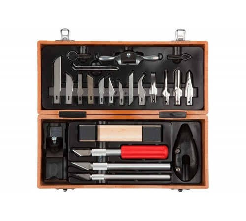 Профессиональные резцы по дереву Зубр Эксперт 23шт. 18377-H23