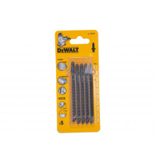 Пилки для лобзика по дереву (100 мм; шаг зубьев 2.5 мм) 5 шт. DEWALT DT 2053