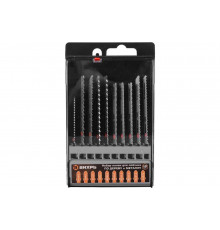 Набор пилок для лобзика по дереву и металлу 10 шт Вихрь 73/10/5/15