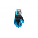 Полиэфирные перчатки NORDBERG 15 класс, черная основа/синее покрытие NPG1508BB
