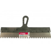 Фасадный зубчатый шпатель 450 мм Зубр МАСТЕР 10078-45-08