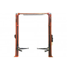 Двухстоечный подъемник KraftWell г/п 4200 кг, электрогидравлический с развернутыми каретками KRW4.2EA