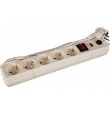Сетевой фильтр с выключателем IEK СФ-05К 5 розеток с заземлением шнур 3м WFP10-16-05-03-N 3036810