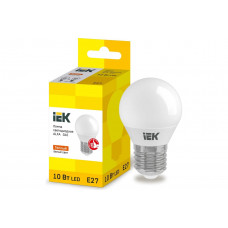 Лампа IEK LED ALFA G45 шар 10Вт 230В 3000К E27 LLA-G45-10-230-30-E27