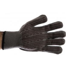 Трикотажные перчатки  СИБРТЕХ, акрил, ПВХ гель Протектор, серая туча, 68662