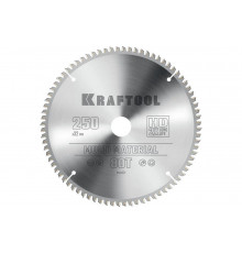 Диск пильный по алюминию Multi material 250x32 мм, 80Т KRAFTOOL 36953-250-32
