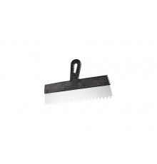 Шпатель из нержавеющей стали, 150 мм, зуб 10x10 мм, пластмассовая ручка СИБРТЕХ 85480