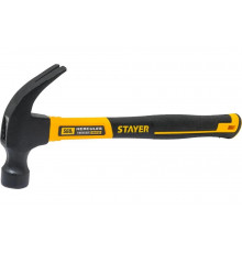 Столярный молоток-гвоздодёр с фибергласовой рукояткой STAYER Hercules 560 г 2026-560_z02